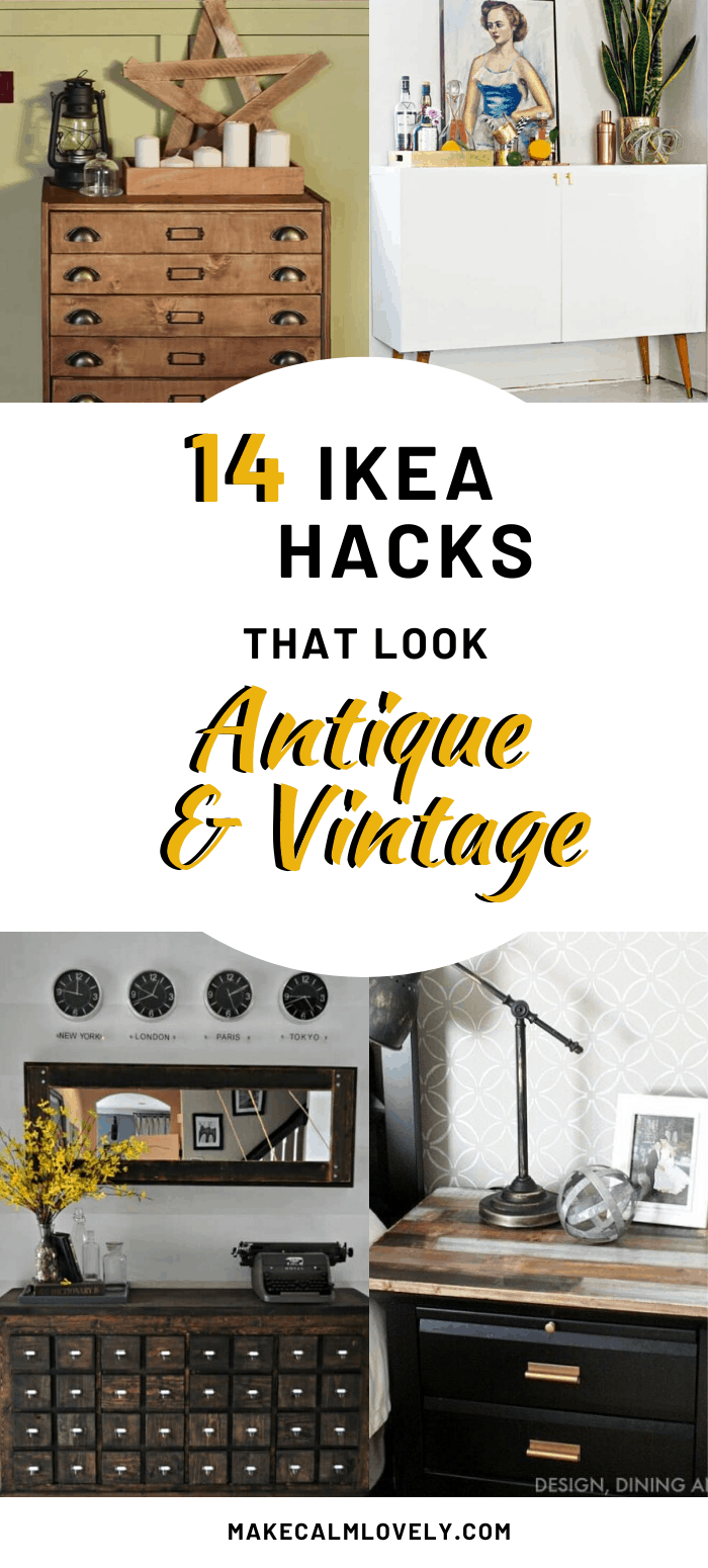 14 DIY IKEA Hacks that look Antique and Vintage