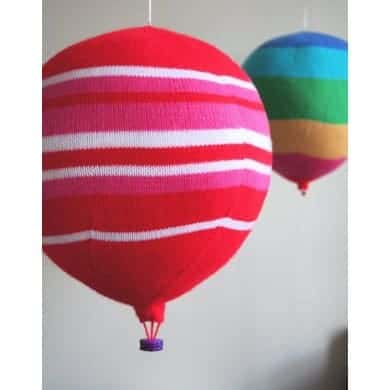 Knitted hot air balloons knitting pattern