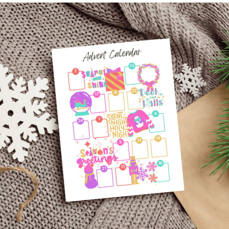 Free Printable Christmas Advent Calendar