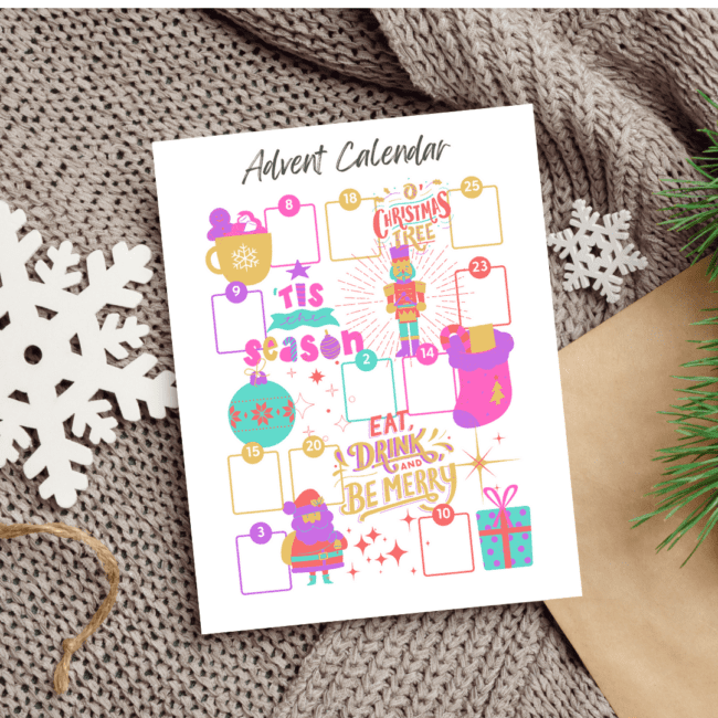 Free Printable Christmas Advent Calendar