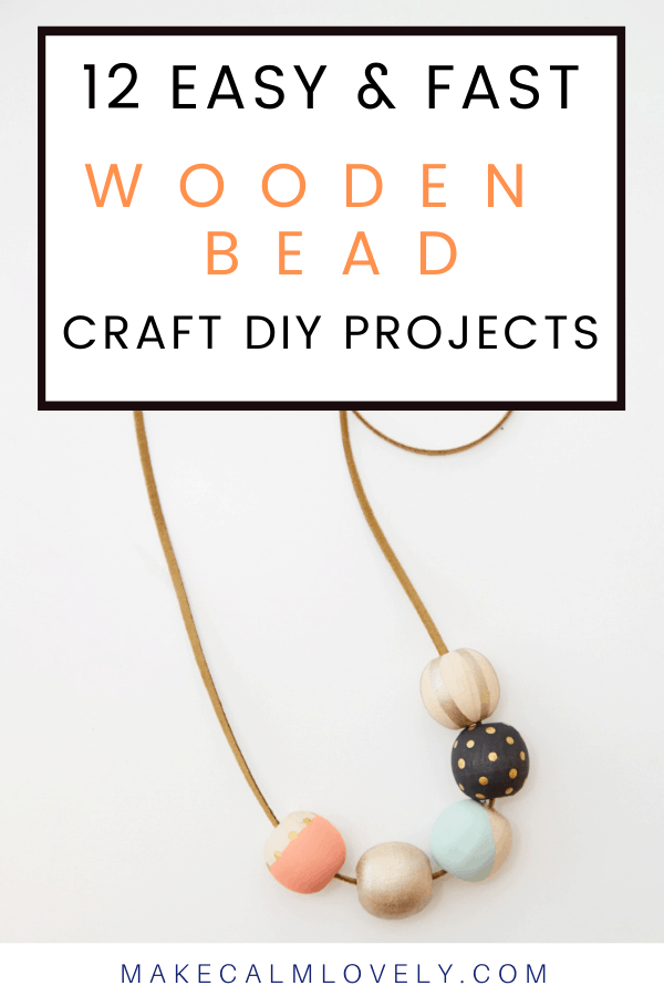 12 Wooden Bead Craft DIYs