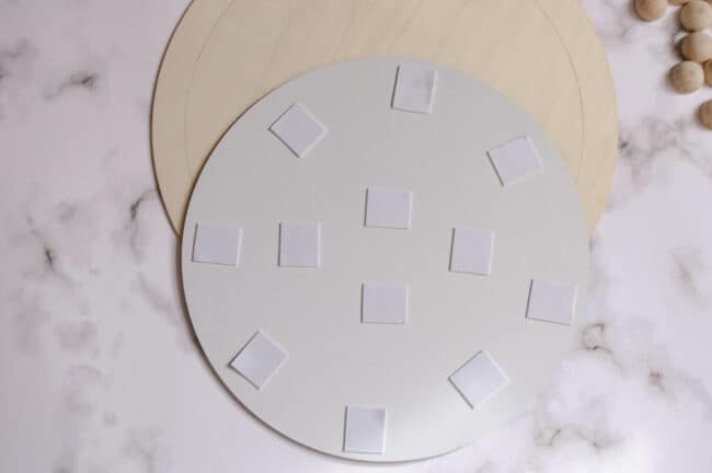 DIY Minimal Scandi Style Wood Bead Mirror