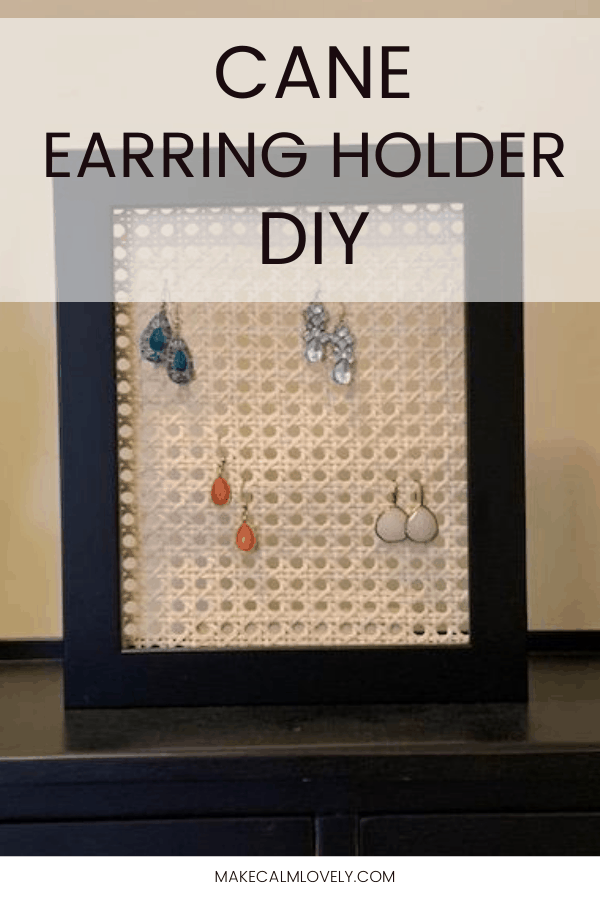 Cane Earring Holder