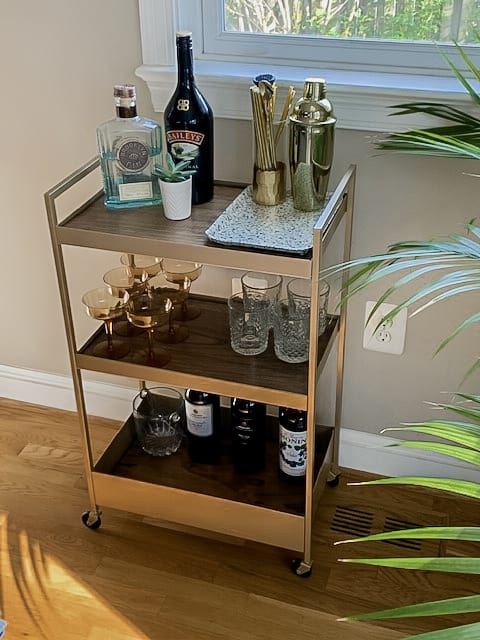 DIY Bar Cart IKEA Hack