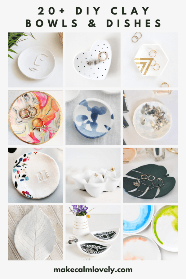 20+ Polymer Clay Bowls & Dishes to DIY