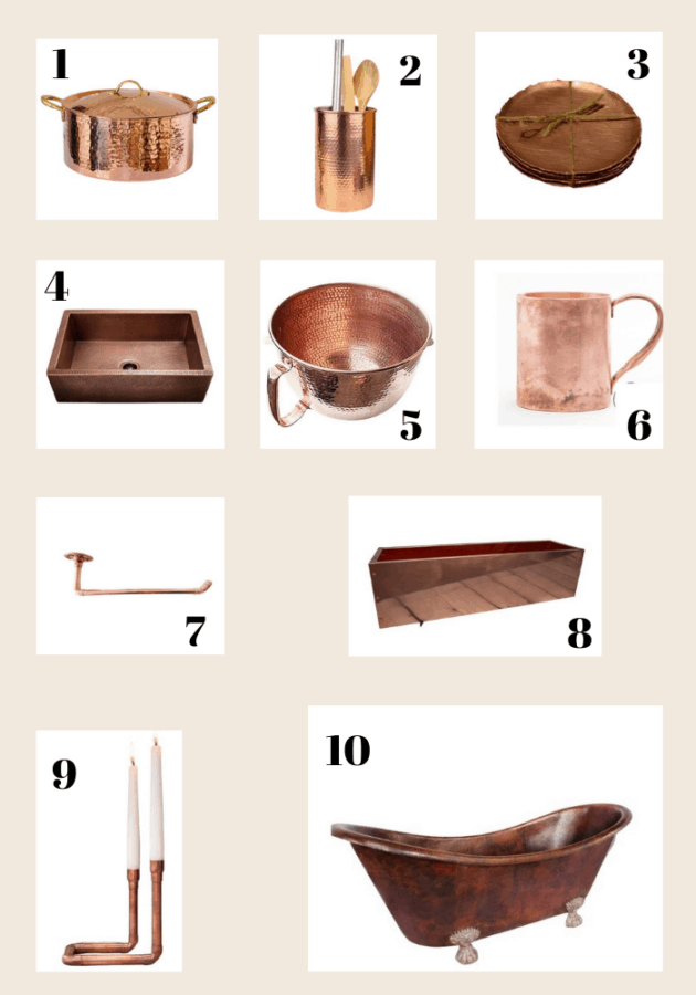 10 Pretty Copper Creations for your home