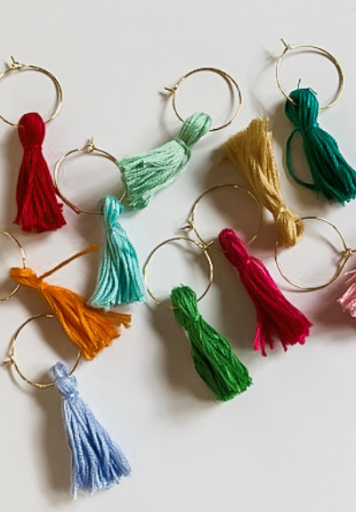 DIY Tassel Wine Charms