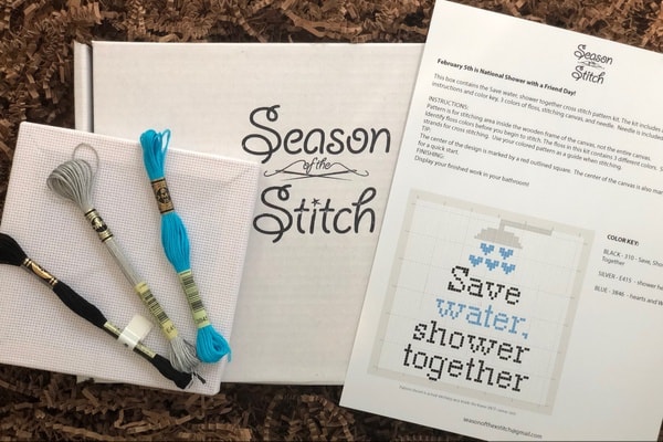 Cross stitch subscription box