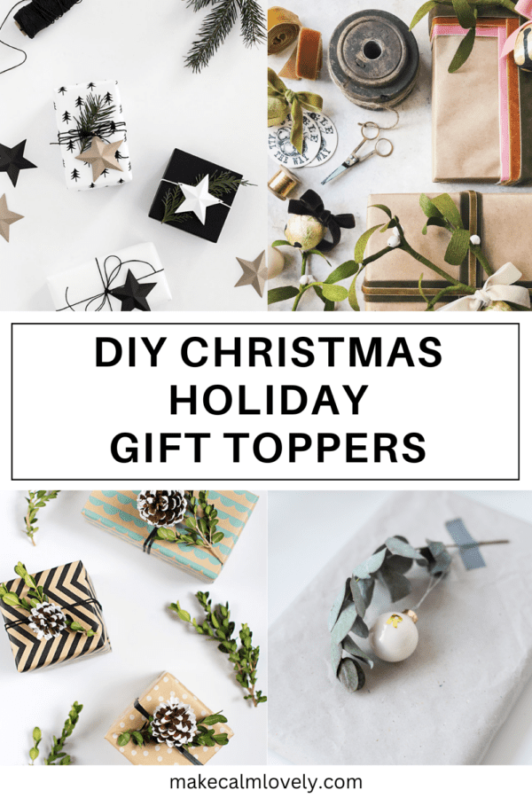 DIY Christmas Holiday Gift & Present Toppers