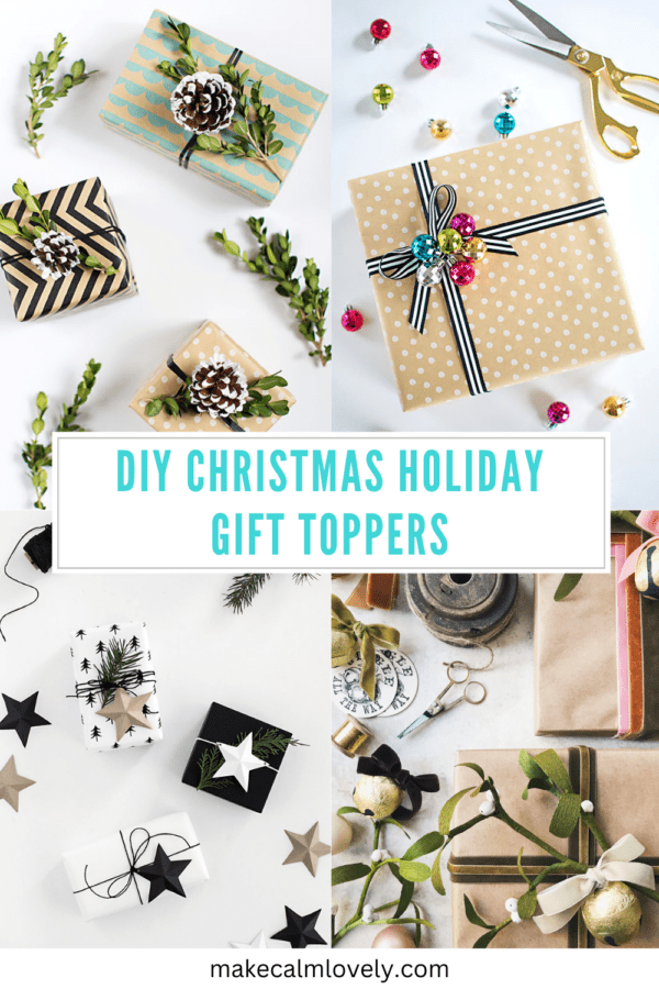 DIY Christmas Holiday Gift & Present Toppers