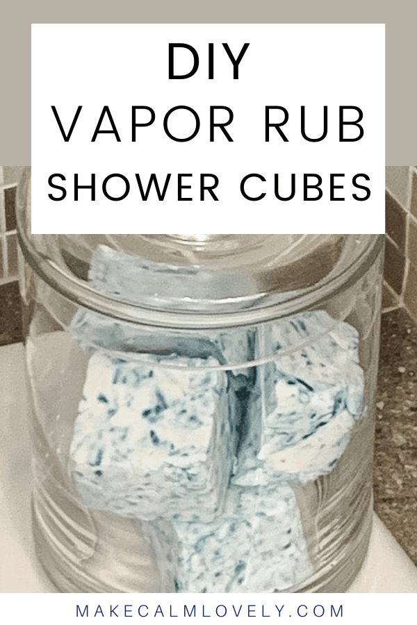 Jar of shower cubes