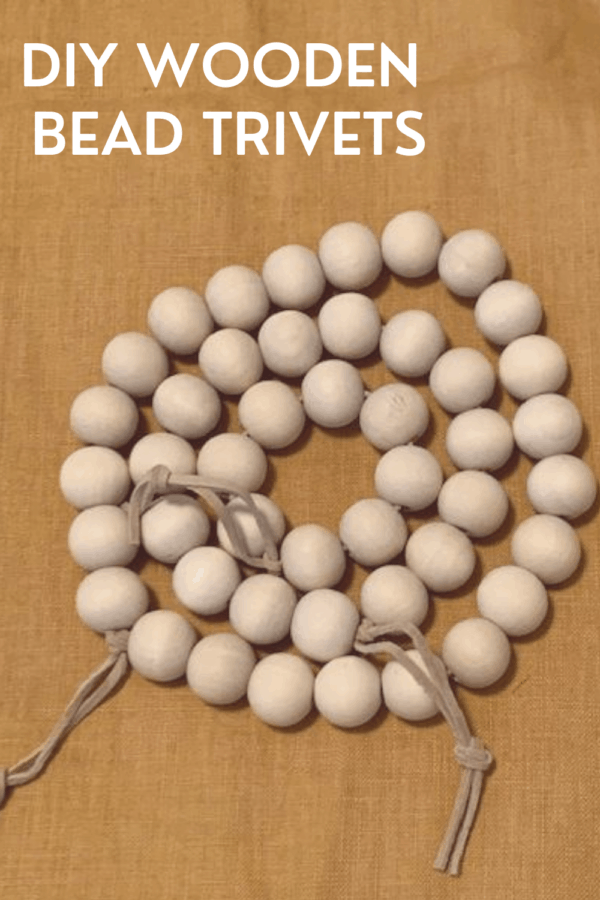 DIY Wooden bead trivets