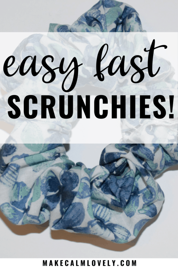 Easy Fast DIY fabric headband scrunchies! These scrunchies are so easy to sew. You can sew a complete scrunchie in about 20 minutes! Perfect for beginners, and the perfect stash buster!