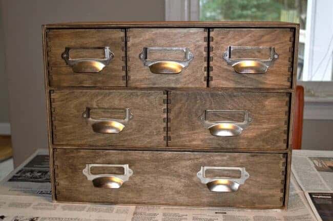 DIY IKEA Hack Moppe Apothecary Storage Chest #IKEA #DIY #Apothecary #IKEAHacks 