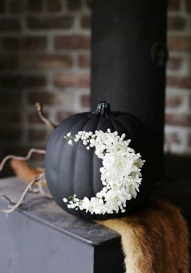 Floral Moon Pumpkin