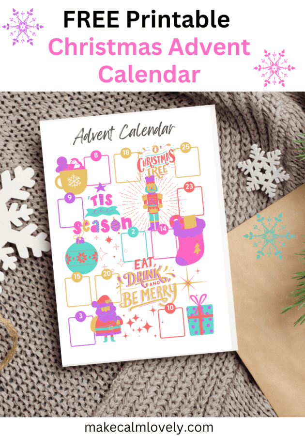 Free Printable Christmas Advent Calendar