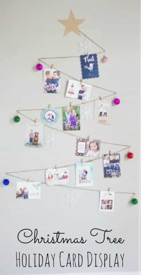 Christmas card display