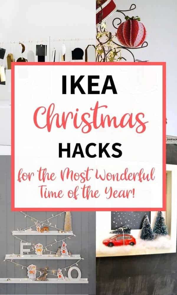 IKEA Christmas Hacks for the most wonderful time of the year. 14 great decoration hacks for the Christmas holiday season using IKEA products. #IKEA #IKEAhack #hacks #DIY #Christmas #Holidays #decoration #decorations #decor