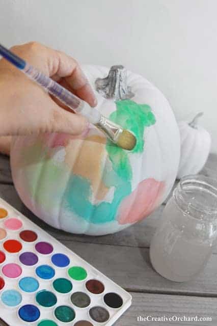 Watercolor pumpkin