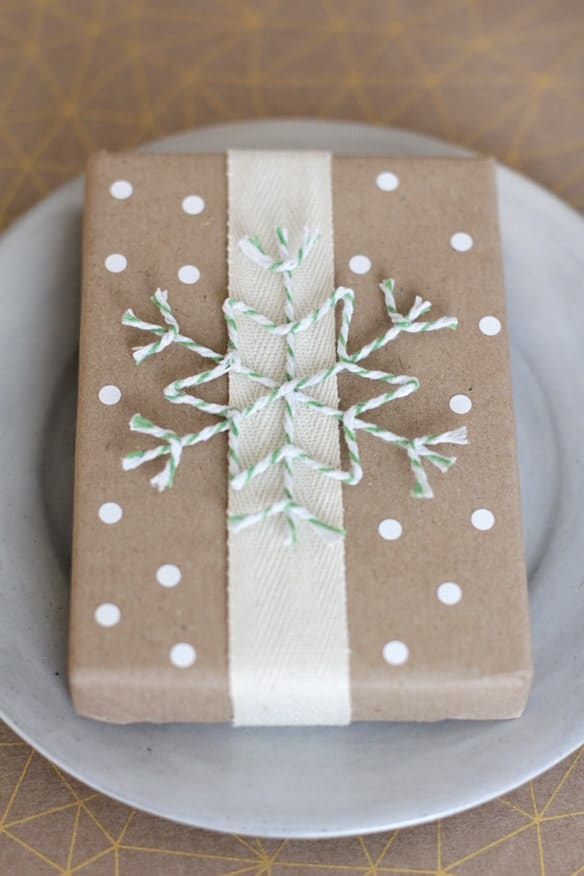 Twine gift wrap