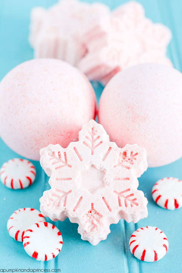 Peppermint bath bombs