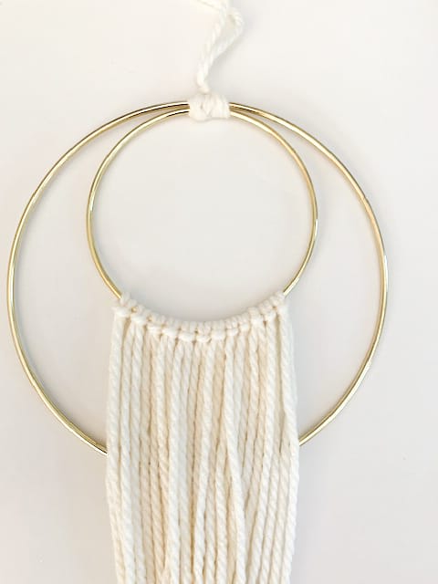 DIY Macrame Ring Wall Hanging