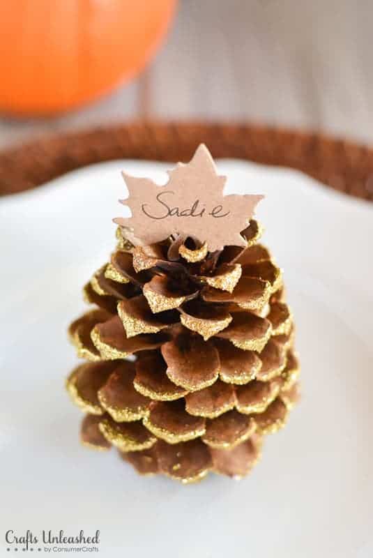 Pinecone table decor