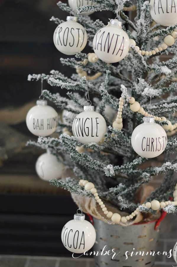 Rae Dunn Christmas ornaments