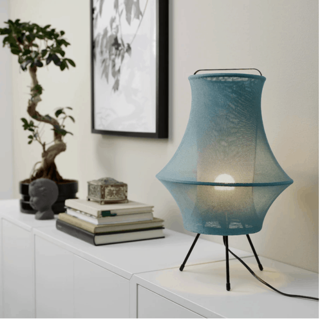 IKEA blue table lamp