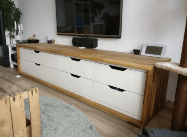 Long TV stand.