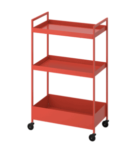 orange IKEA Nissafors cart