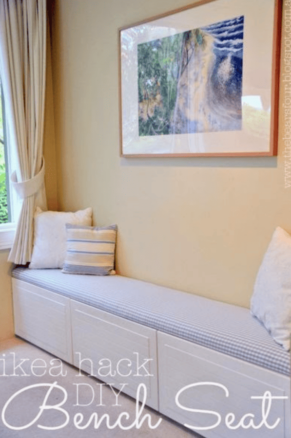 15 IKEA DIY Window Seat & Bench Hacks