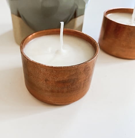 DIY Copper Candles