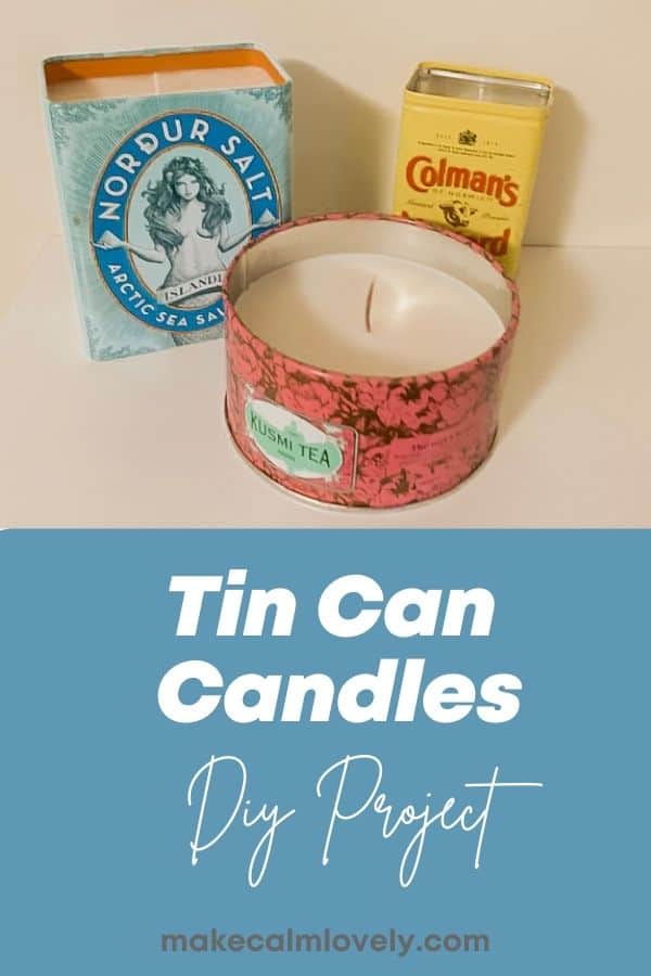 Tin Can Candles DIY