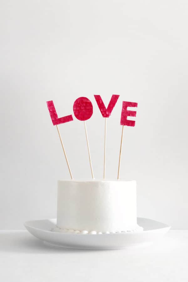 Love Cake Topper