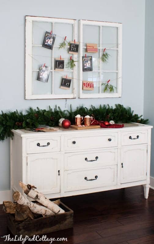 Beautiful Ideas for displaying your Holiday cards