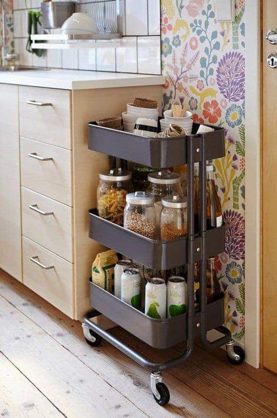 IKEA Raskog kitchen cart hack