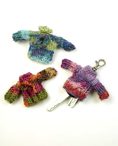 sweater knit keychain