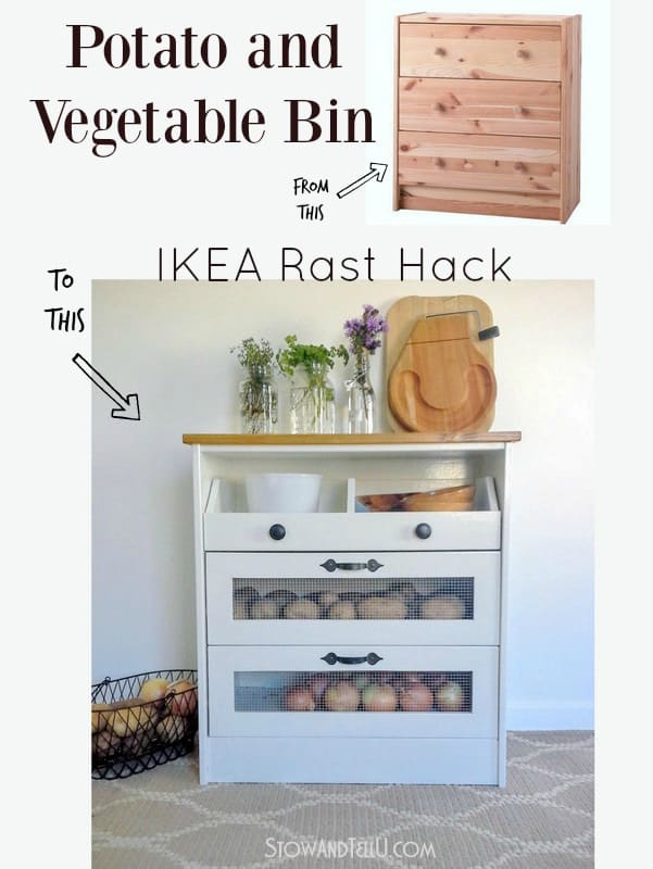 Potato and vegetable bin