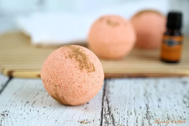 Pumpkin spice bath bombs