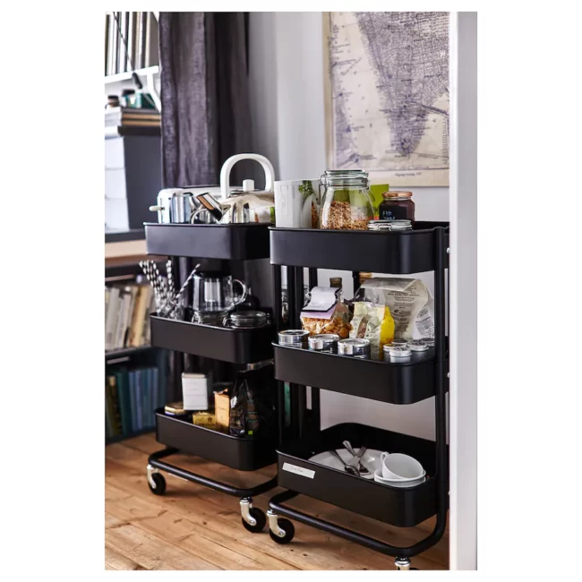 Black IKEA Raskog Cart