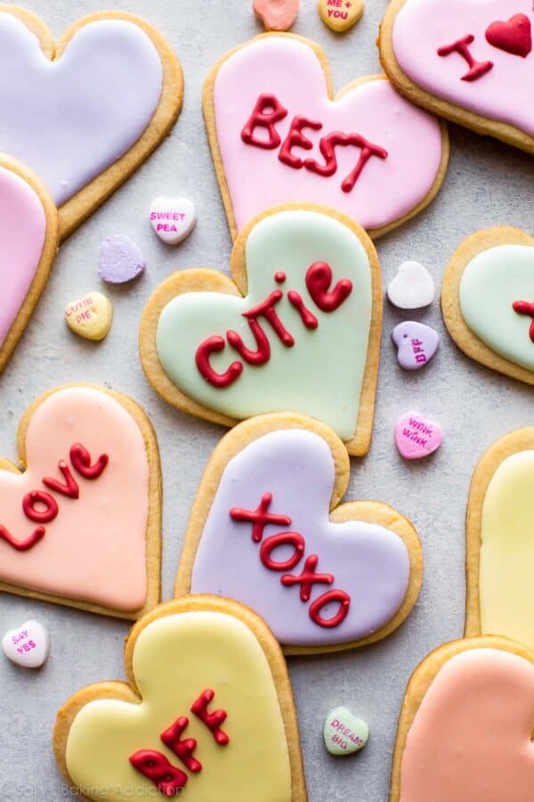 Heart sugar cookies