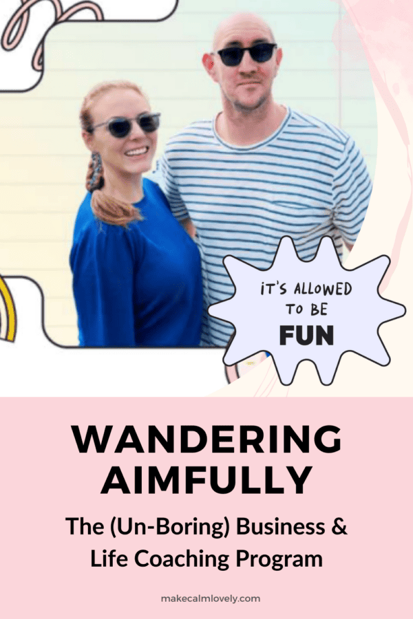 Wandering Aimfully (the un-boring) Business & Life Coaching Program